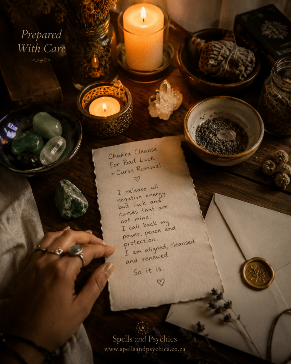 Chakra Cleanse for Bad Luck and Curse Removal - Spells and Psychics