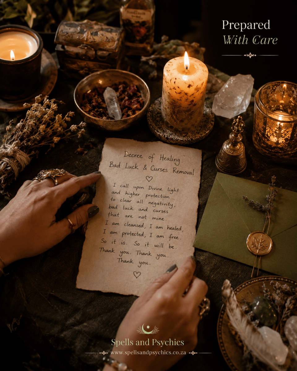 Healing Spells by Powerful Genie for Bad Luck & Curse Removal - Spells and Psychics
