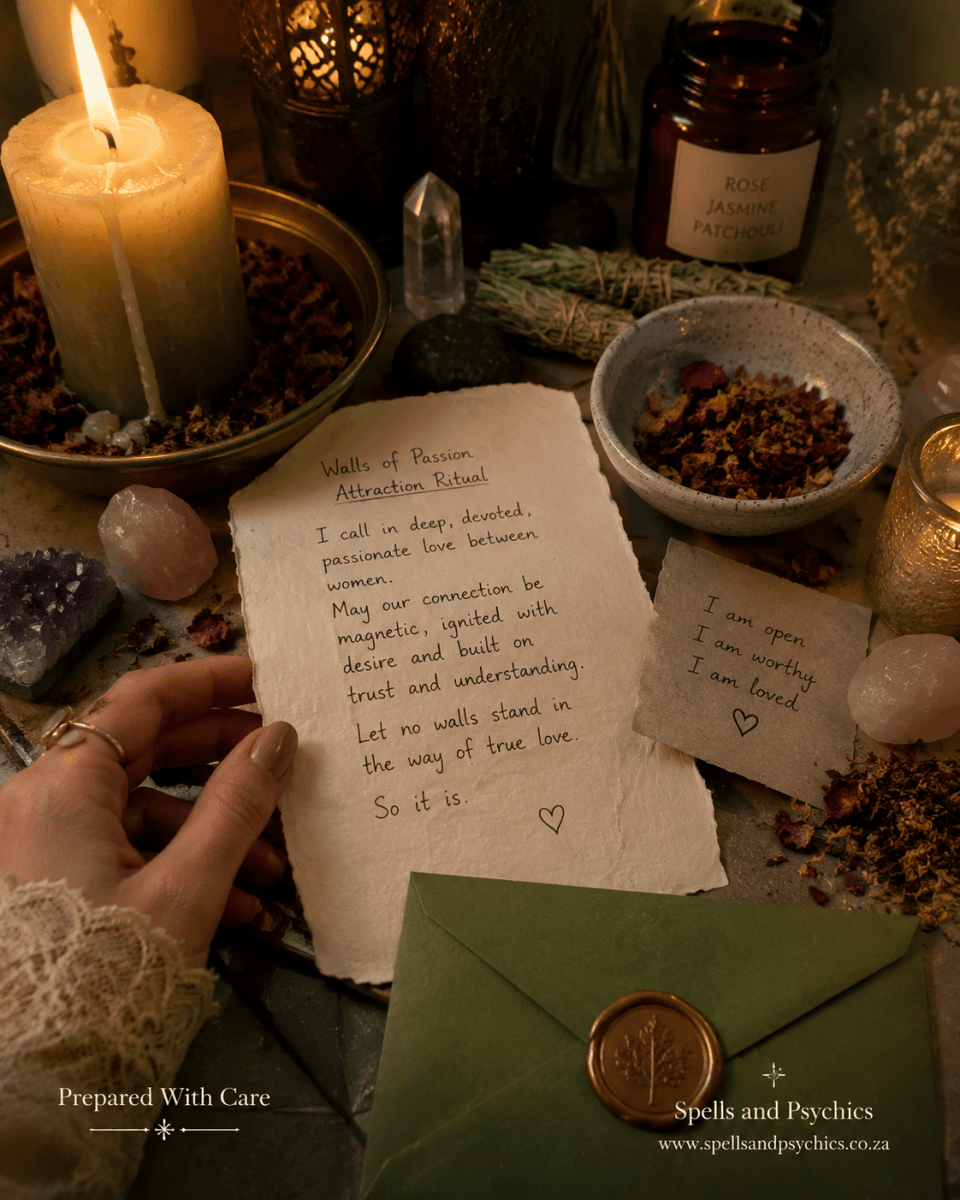 Lesbian Love Spell – Walls of Passion Attraction Ritual - Spells and Psychics