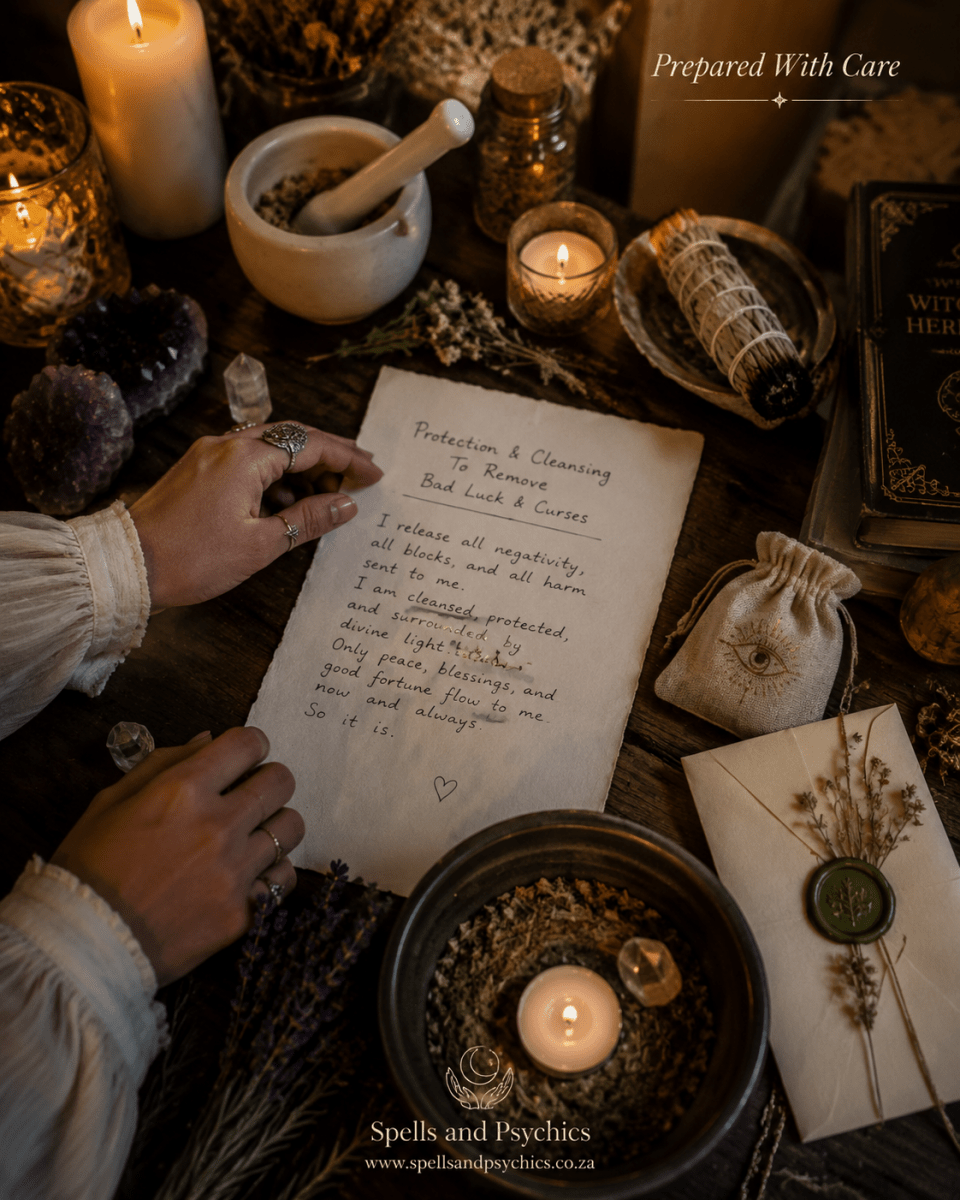 Protection and Cleansing Spell to Remove Bad Luck & Curses - Spells and Psychics