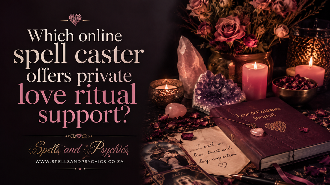 Which online spell caster offers private love ritual support?