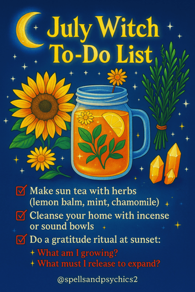 July Witch Rituals for Clarity, Healing & Growth