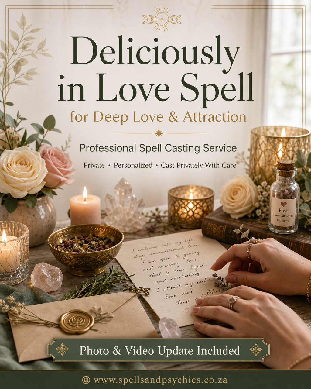 Deliciously in Love Spell for Deep Love & Attraction main spell casting product image