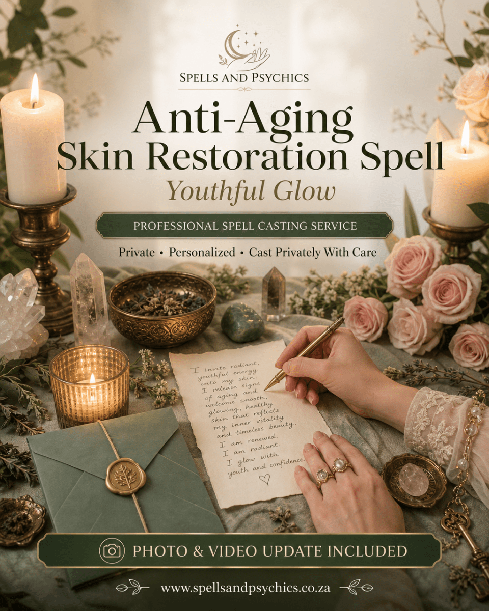Anti - Aging Skin Restoration Spell for Youthful Glow - Spells and Psychics