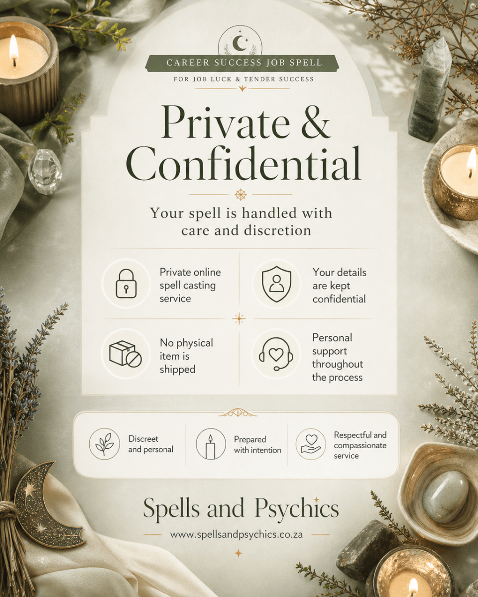 Career Success Job Spell for Job Luck & Tender Success - Spells and Psychics
