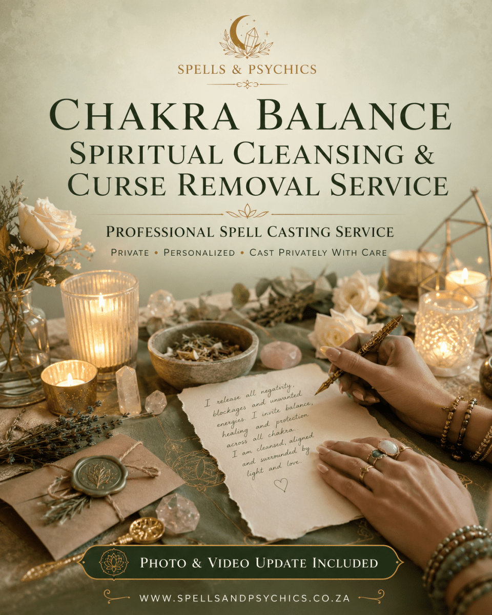 Chakra Balance Spiritual Cleansing & Curse Removal Service - Spells and Psychics