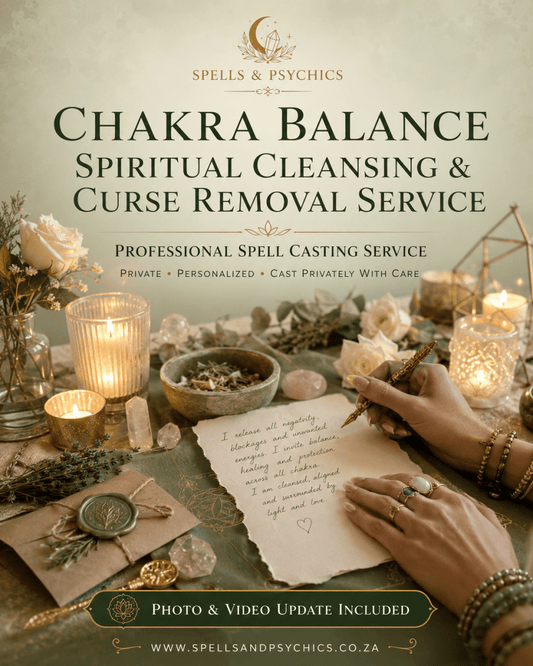 Chakra Balance Spiritual Cleansing & Curse Removal Service - Spells and Psychics