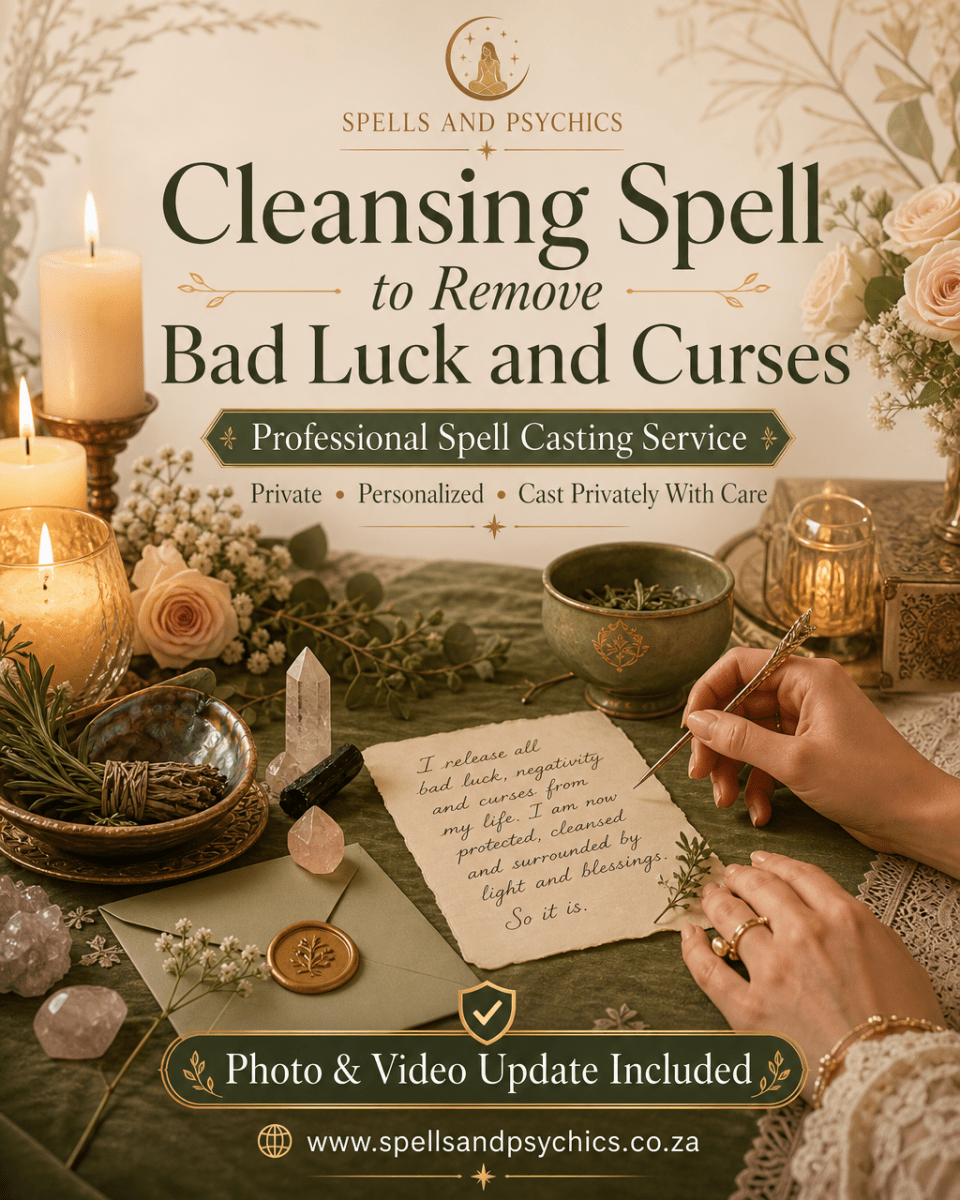 Cleansing Spell to Remove Bad Luck and Curses - Spells and Psychics