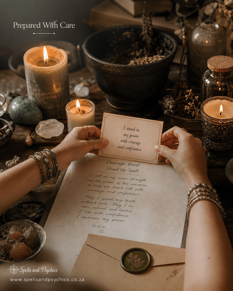 Courage Boost Stand Up Spell for Confidence & Power - Spells and Psychics
