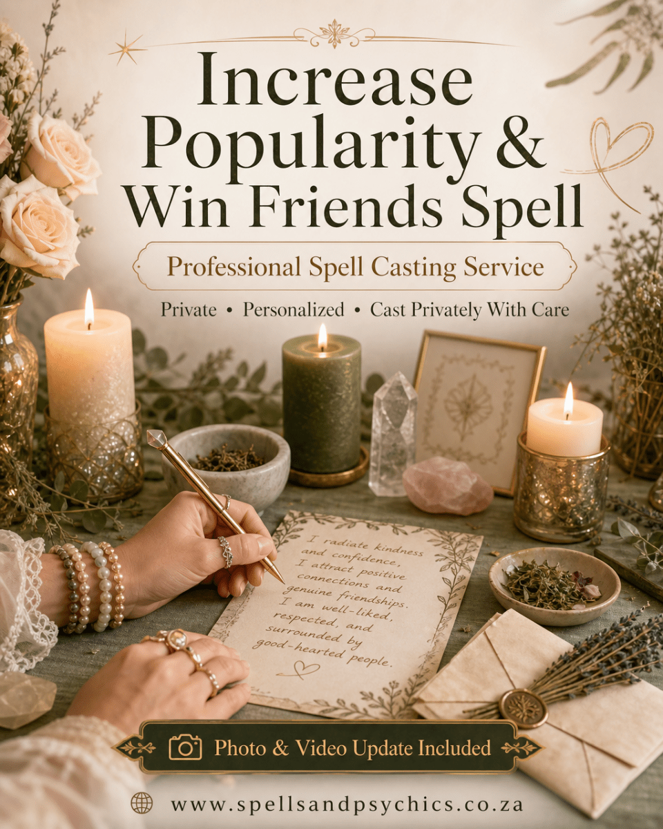 Increase Popularity & Win Friends Spell - Spells and Psychics