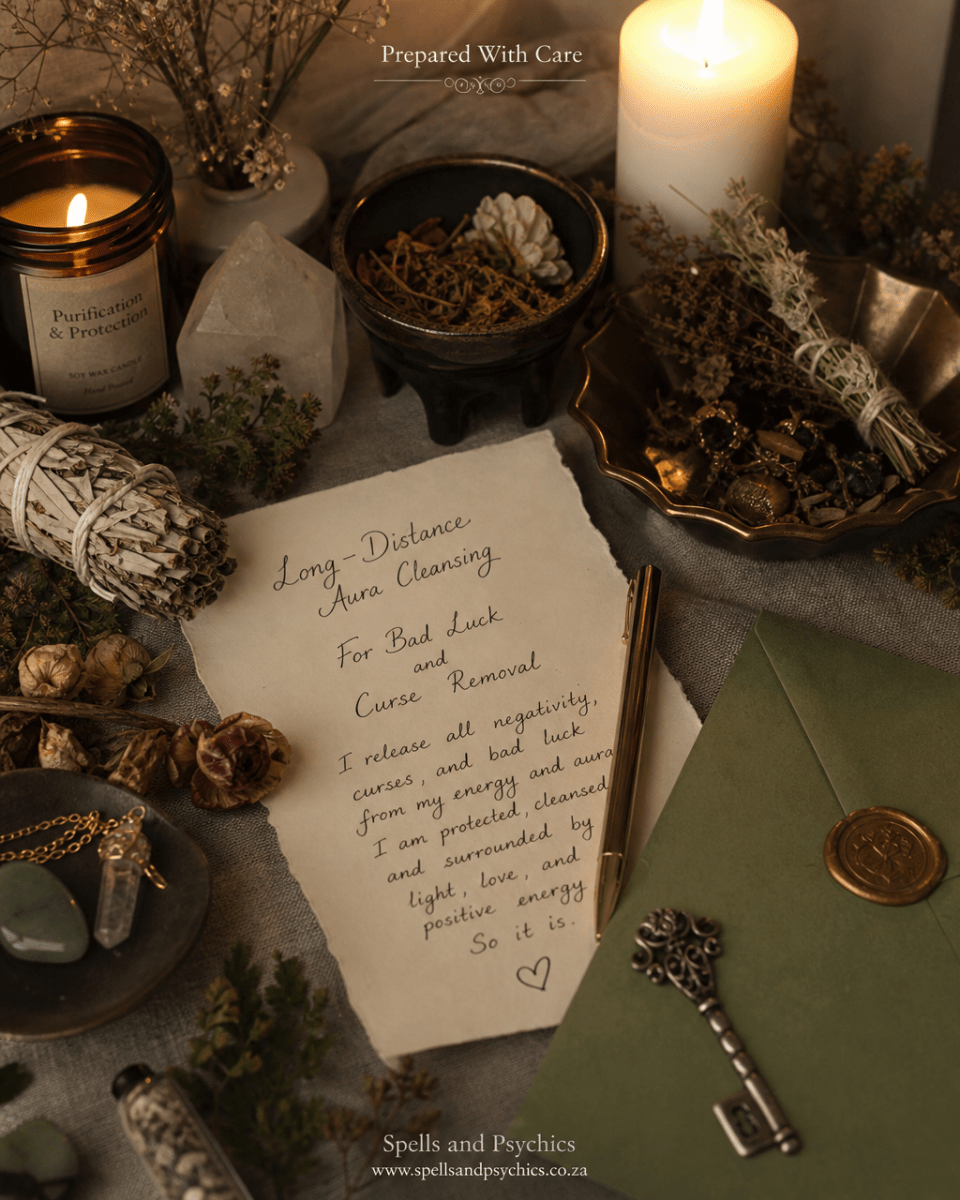 Long Distance Aura Cleansing for Bad Luck & Curse Removal - Spells and Psychics