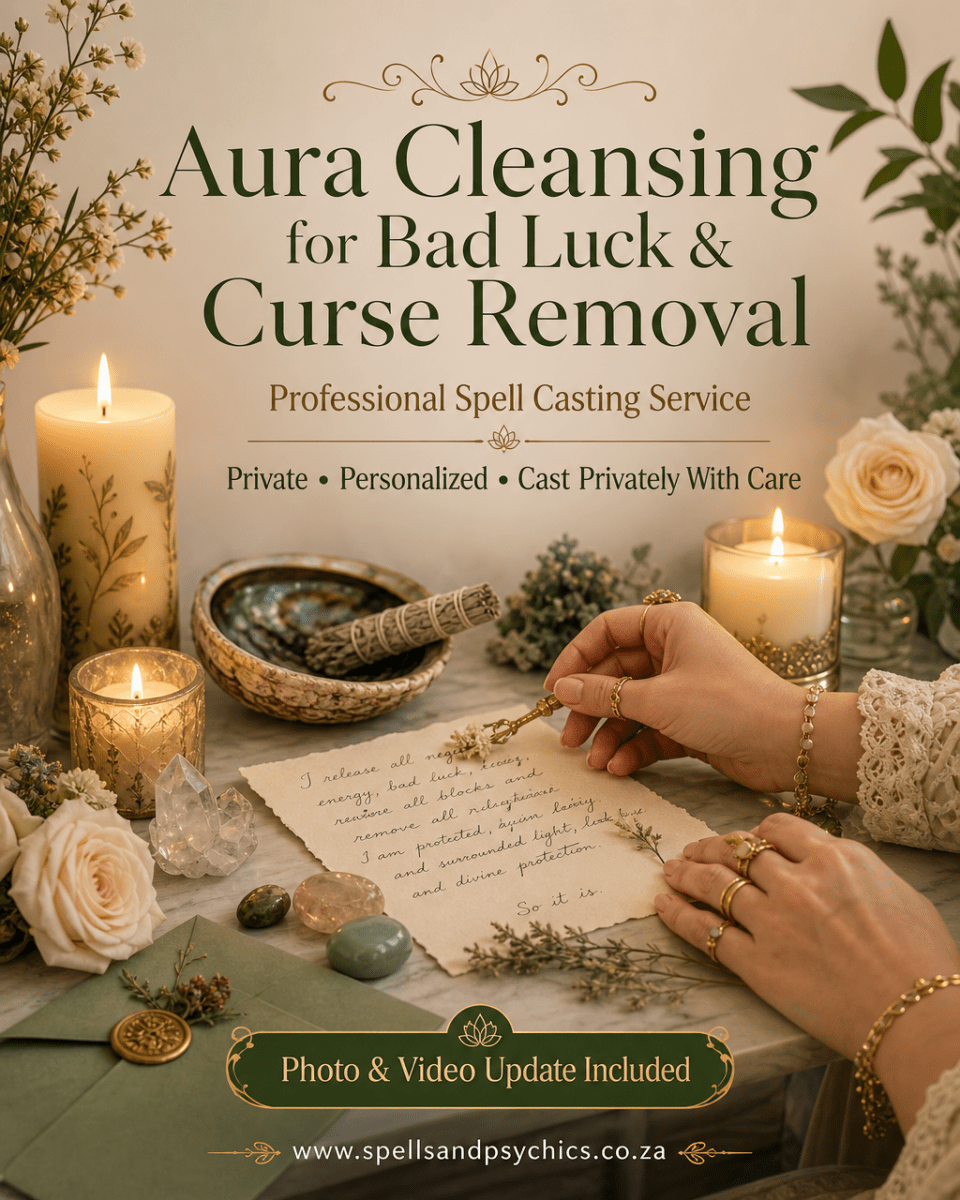 Long Distance Aura Cleansing for Bad Luck & Curse Removal - Spells and Psychics