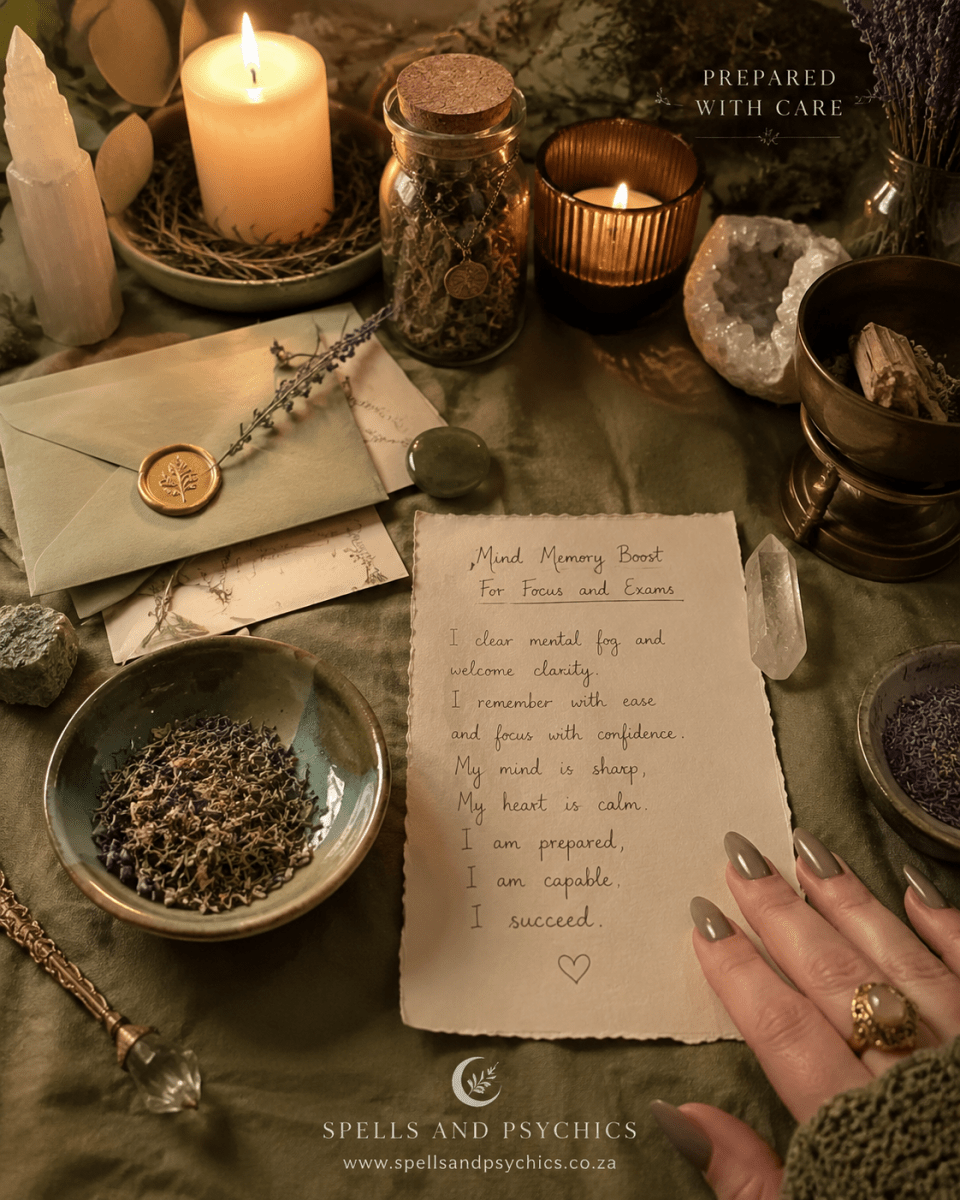 Mind Memory Boost Spell for Focus and Exams - Spells and Psychics