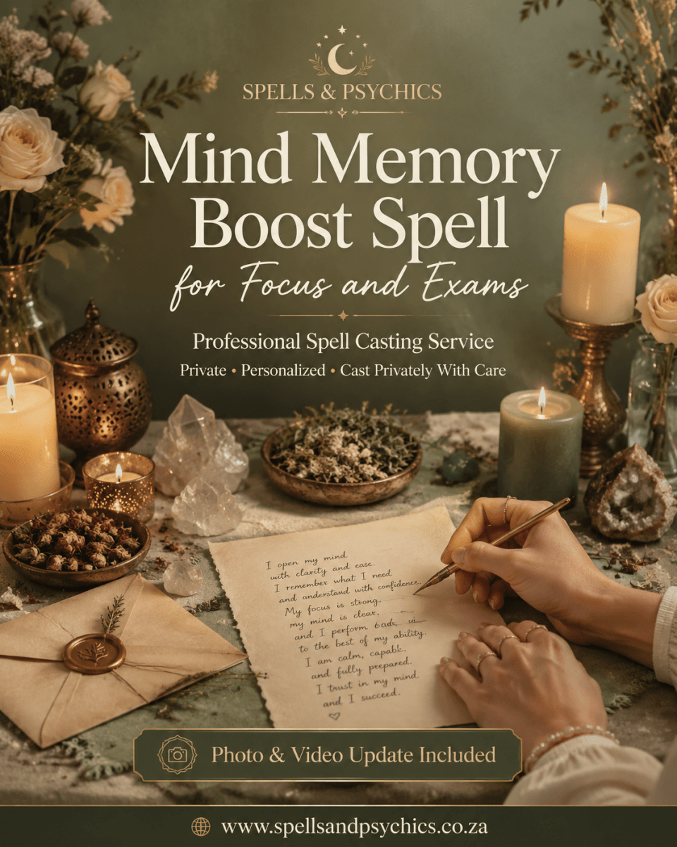 Mind Memory Boost Spell for Focus and Exams - Spells and Psychics