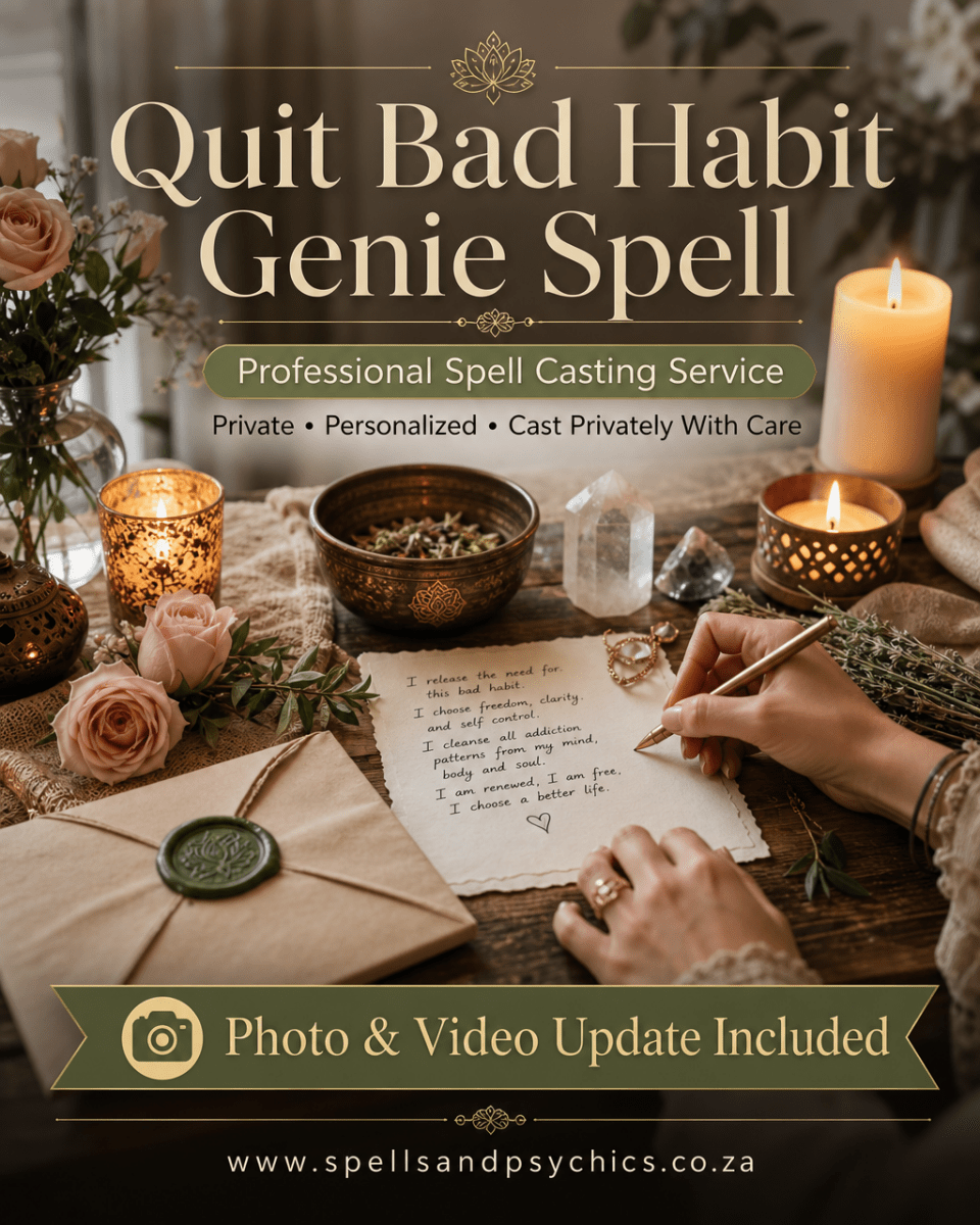 Quit Bad Habit Genie Spell & Addiction Cleansing Ritual - Spells and Psychics