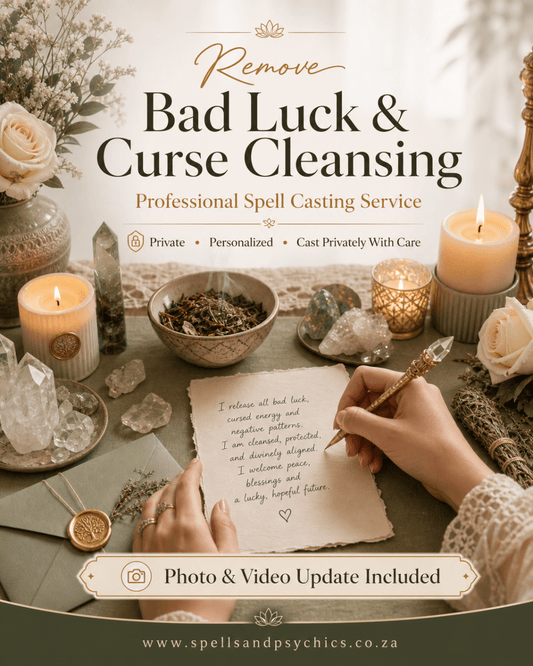 Remove Bad Luck Spell & Curse Cleansing Ritual - Spells and Psychics