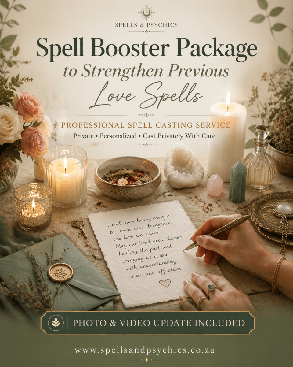 Spell Booster Package to Strengthen Previous Love Spells - Spells and Psychics