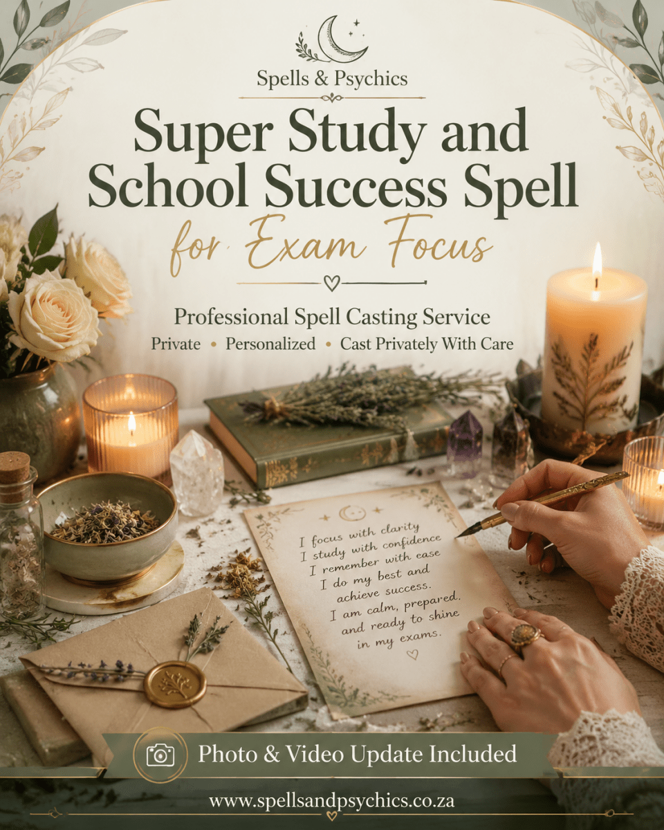 Super Study and School Success Spell for Exam Focus - Spells and Psychics