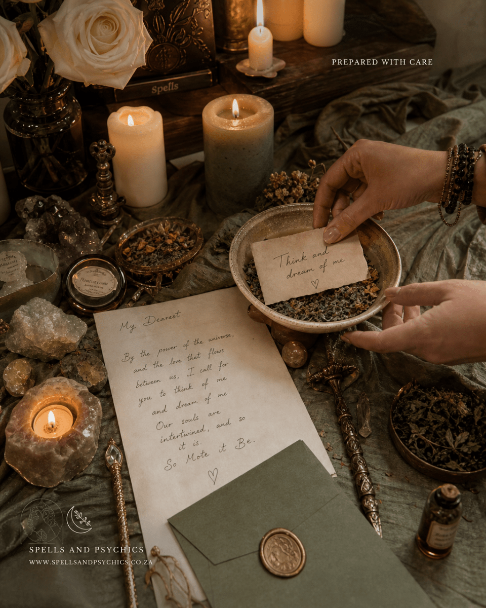 Think and Dream of Me Love Spell - Spells and Psychics