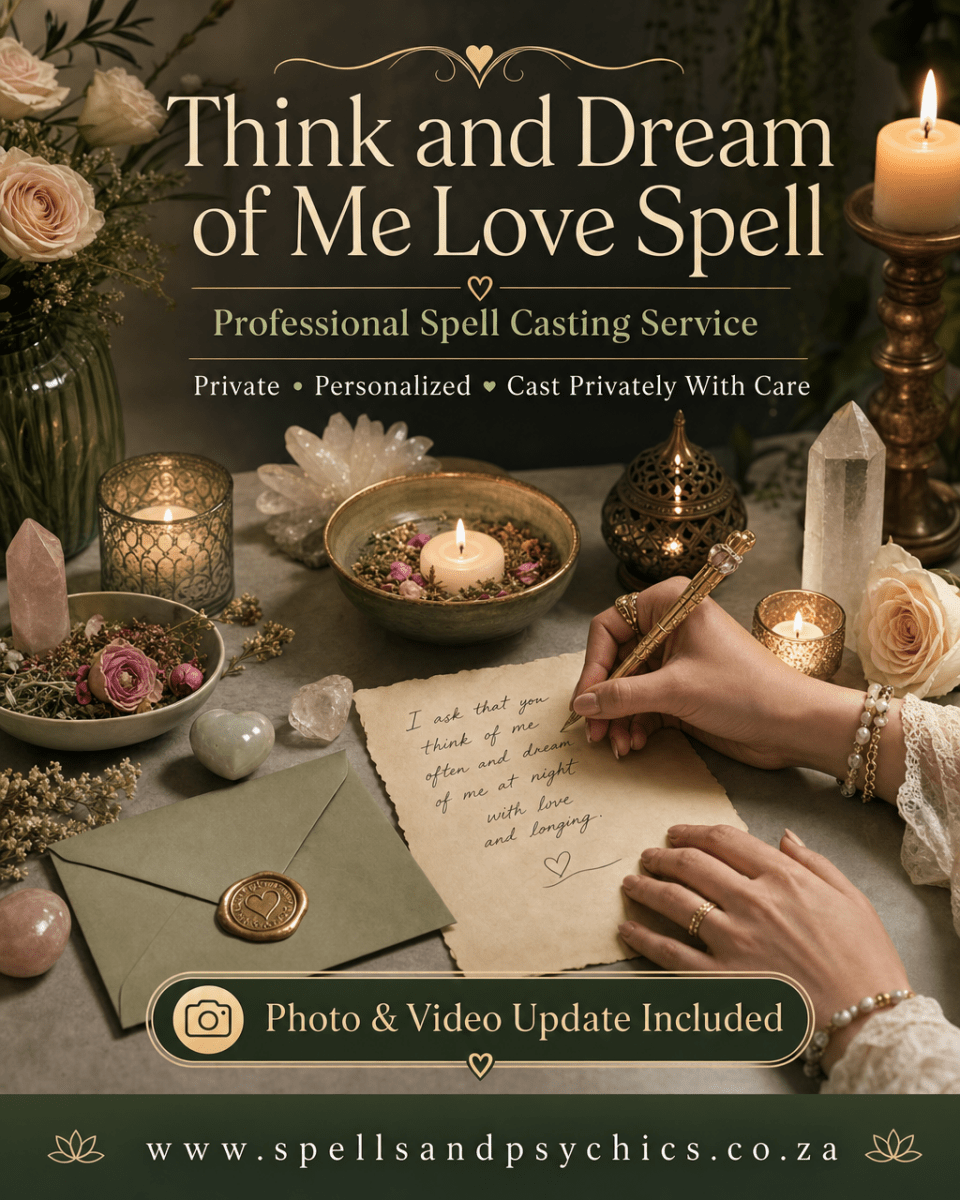 Think and Dream of Me Love Spell - Spells and Psychics