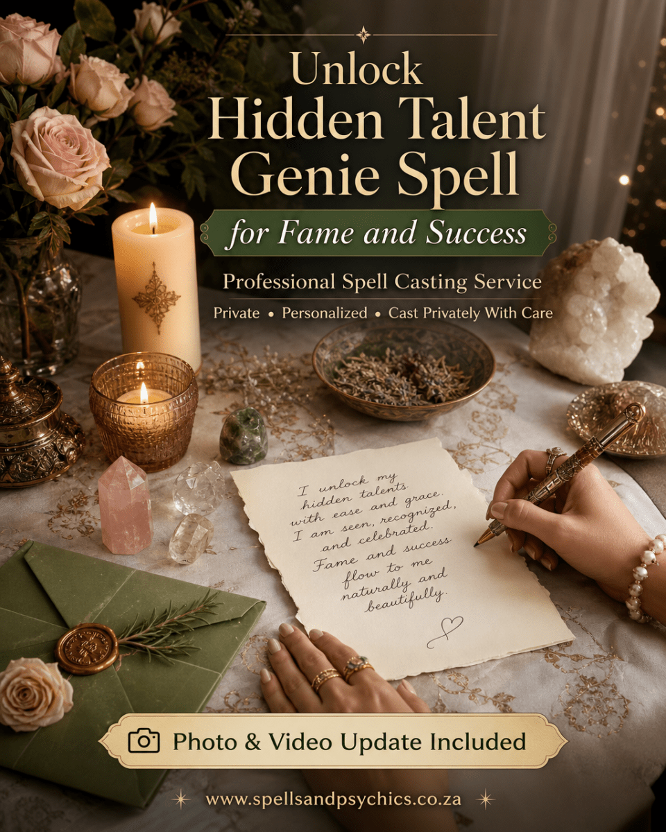 Unlock Hidden Talent Genie Spell for Fame and Success - Spells and Psychics