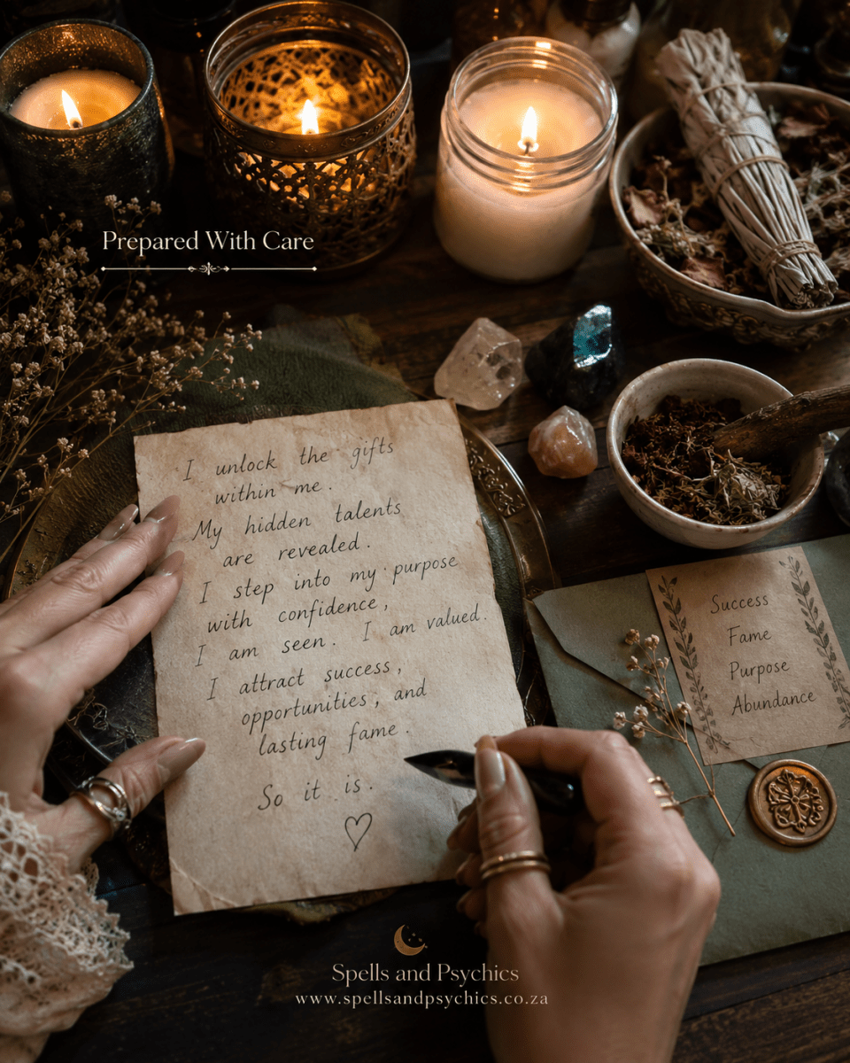 Unlock Hidden Talent Genie Spell for Fame and Success - Spells and Psychics