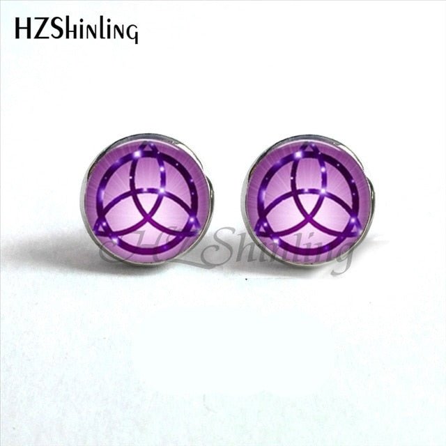Wiccan Pentagram Occult Earrings - Spells and Psychics